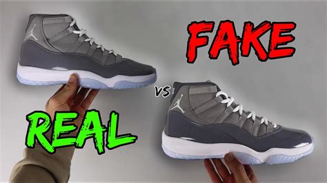 fake vs real jordan 11|REAL VS FAKE! NIKE AIR JORDAN 11 COOL GREY SNEAKER .